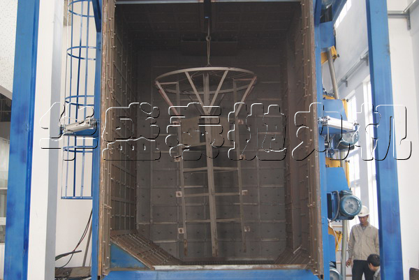 Ф2400mm灯架抛丸除锈后