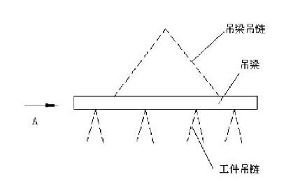 图4 工件吊具示意图Figure 4 Schematic diagram of workpiece lifting tool