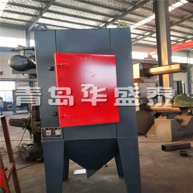 出口Q376双吊钩式抛丸机发往越南