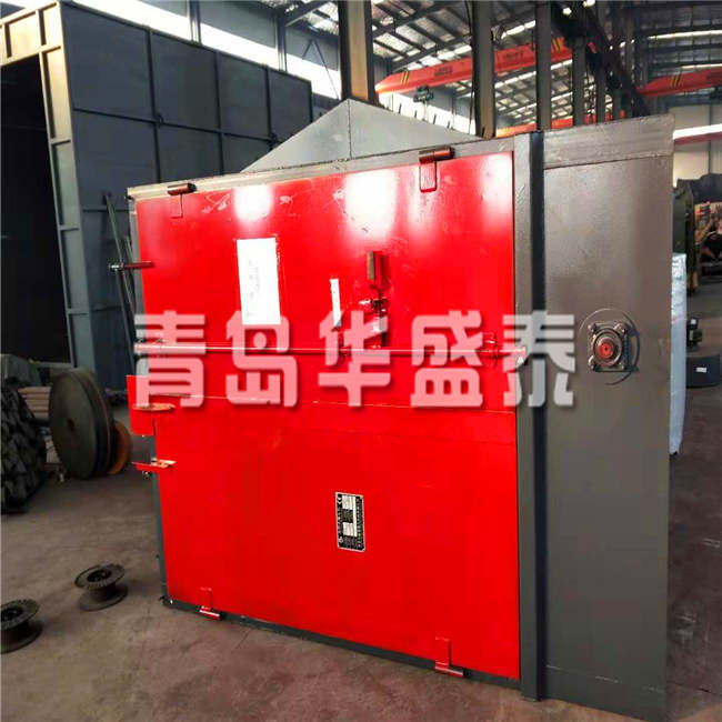 出口Q376双吊钩式抛丸机发往越南