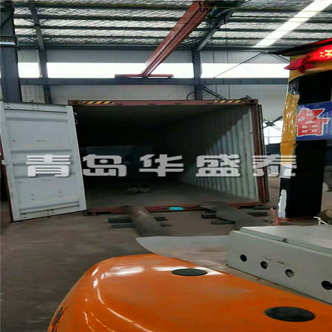 出口Q376双吊钩式抛丸机发往越南