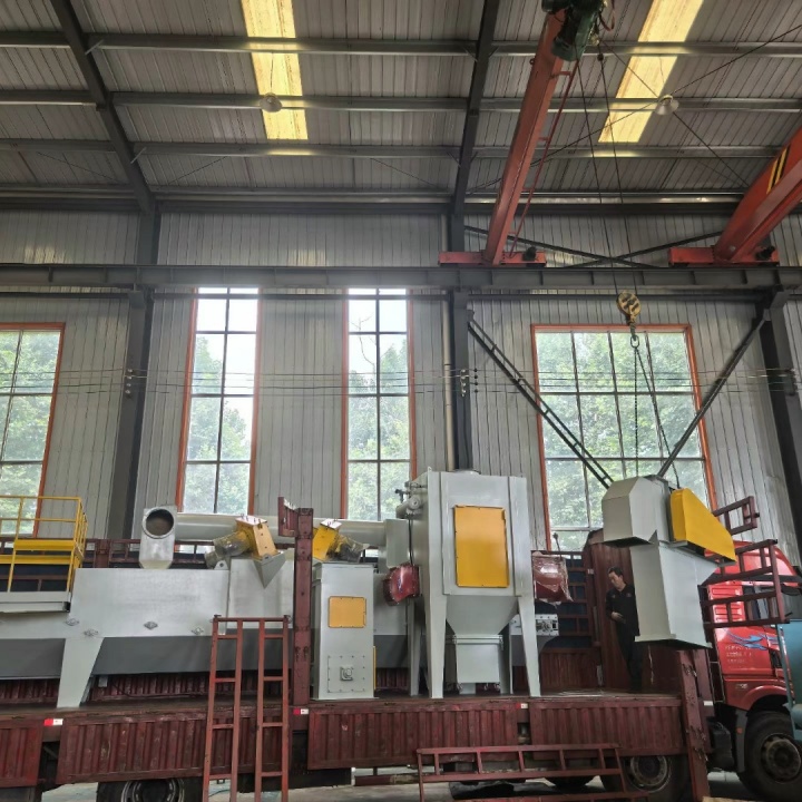 铁砂除锈机_脚手架打砂除锈机_铁沙除锈设备