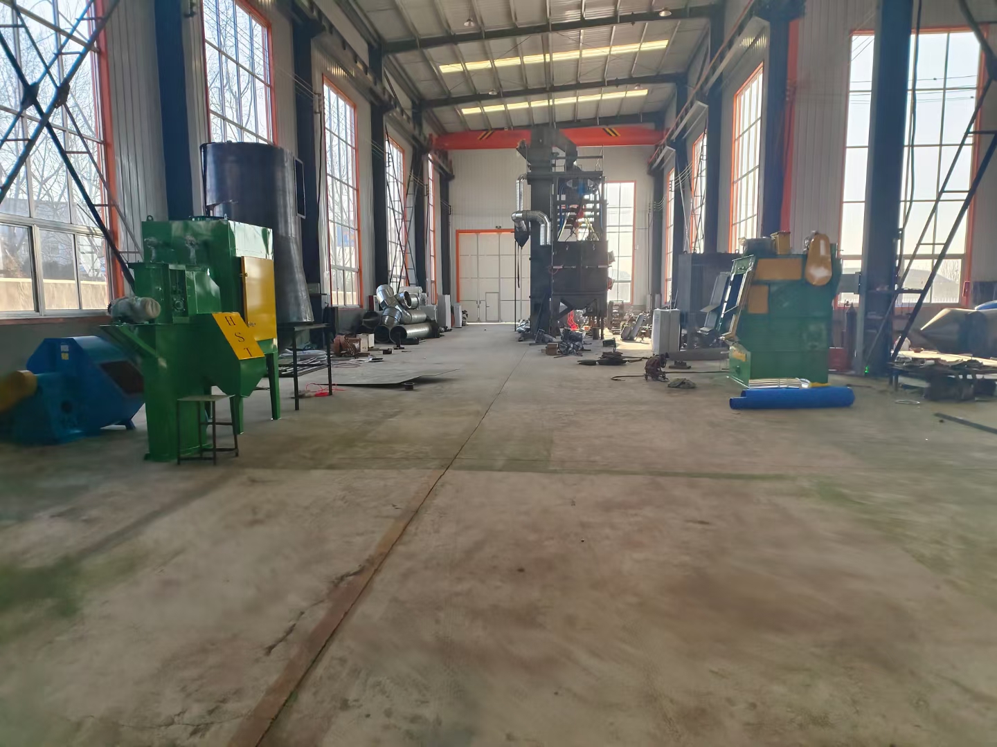 圆钢打砂清理机_砂轮机除尘_打钢砂机器