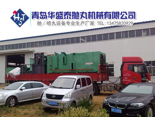 Q6918辊道通过式抛丸机发货