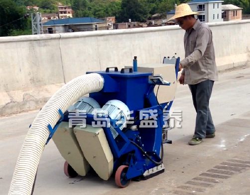 路面抛丸机应用于广州桥面建设