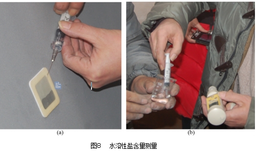 图８	水溶性盐含量测量